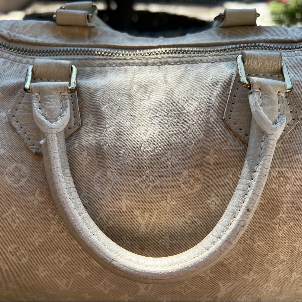 🤍 Louis Vuitton Monogram Mini Lin Speedy 30 in Dune - Picture 8 of 15